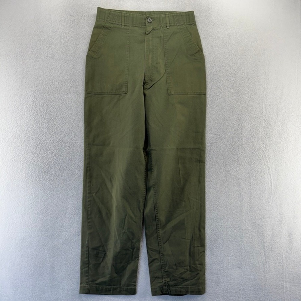 VIntage OG 507 Military pants Men's FITS 29x30 Green baker Fatigue Trousers